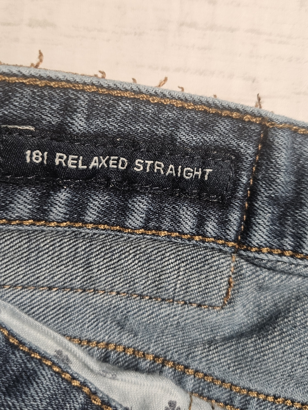 Lucky Brand 181 Relaxed Straight Jeans Mens 42x32 Medium Wash Distressed 42x30 - Picture 6 of 11